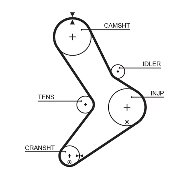 Correia do mecanismo de distribuição de gás, kit para Renault Master T