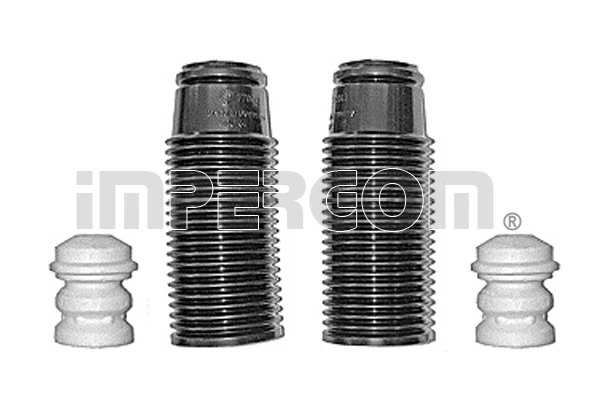 Pára-choque (grade de proteção) de amortecedor traseiro + bota de proteção Volkswagen Jetta 1 16