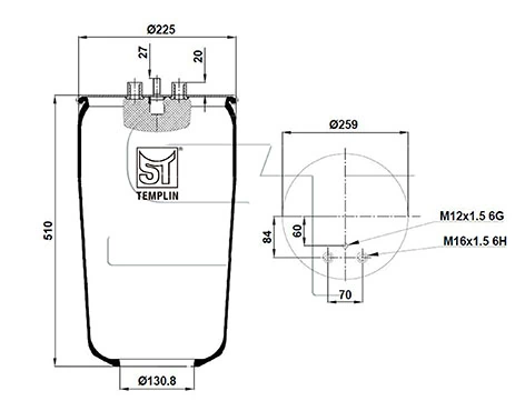Compre 4882N1P01 Continental/Siemens Coxim pneumático (suspensão de lâminas pneumática) do eixo