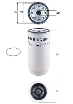 KC505D Mahle Original Filtro de combustível