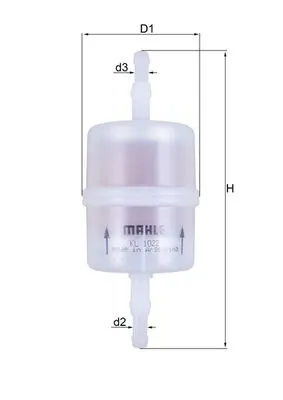 KL1022 Mahle Original Filtro de combustível