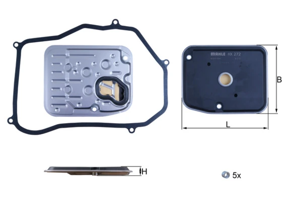 HX272D Mahle Original Filtro da Caixa Automática de Mudança