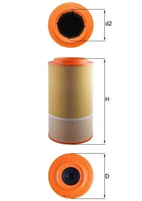LX1024 Mahle Original Filtro de ar