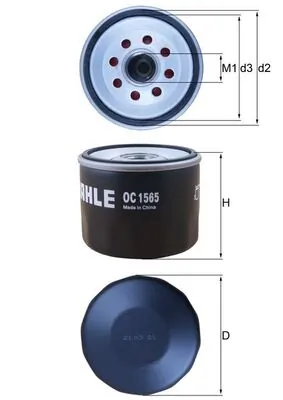 OC1565 Mahle Original Filtro de óleo