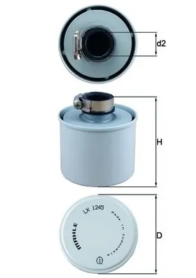 Filtro de ar do compressor de bombeio (de amortecedores) 4460046170 Wabco
