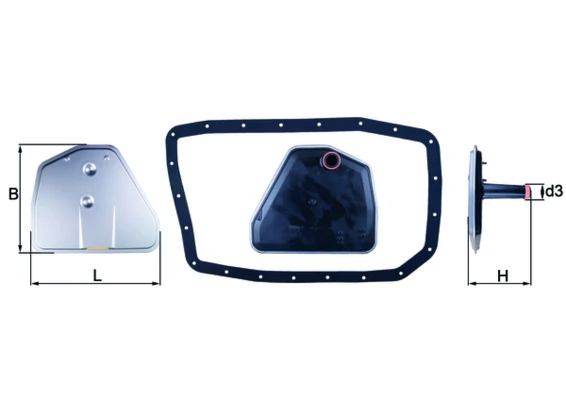 HX162D Mahle Original Filtro da Caixa Automática de Mudança