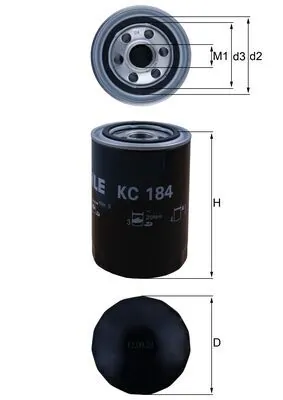 KC184 Mahle Original Filtro de combustível