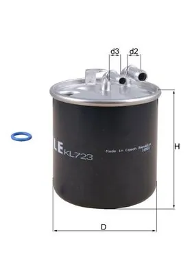 KL723D Mahle Original Filtro de combustível