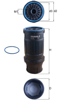 Filtro de combustível DAF1944768 DAF