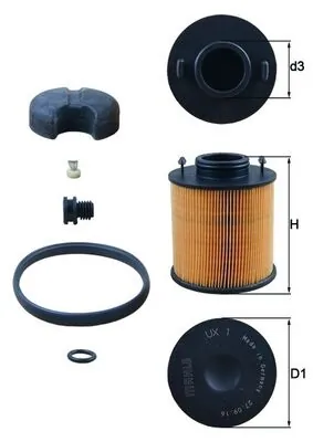 Filtro ad blue MAN 81154036089 preço, a partir de 18,14 USD