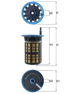 KX515 Mahle Original Filtro de combustível