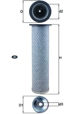 8015449 Iveco Filtro de ar