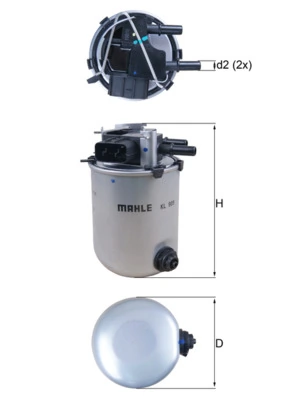 KL909 Mahle Original Filtro de combustível