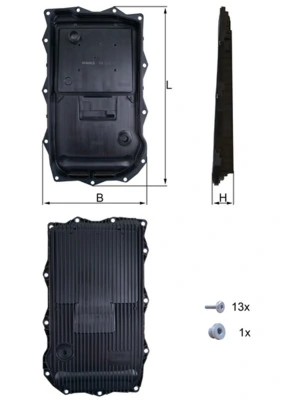 HX184KIT Mahle Original Cárter da Caixa Automática de Mudança