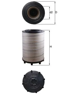 LX2839 Mahle Original Filtro de ar
