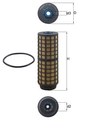 KX564D Mahle Original Filtro de combustível