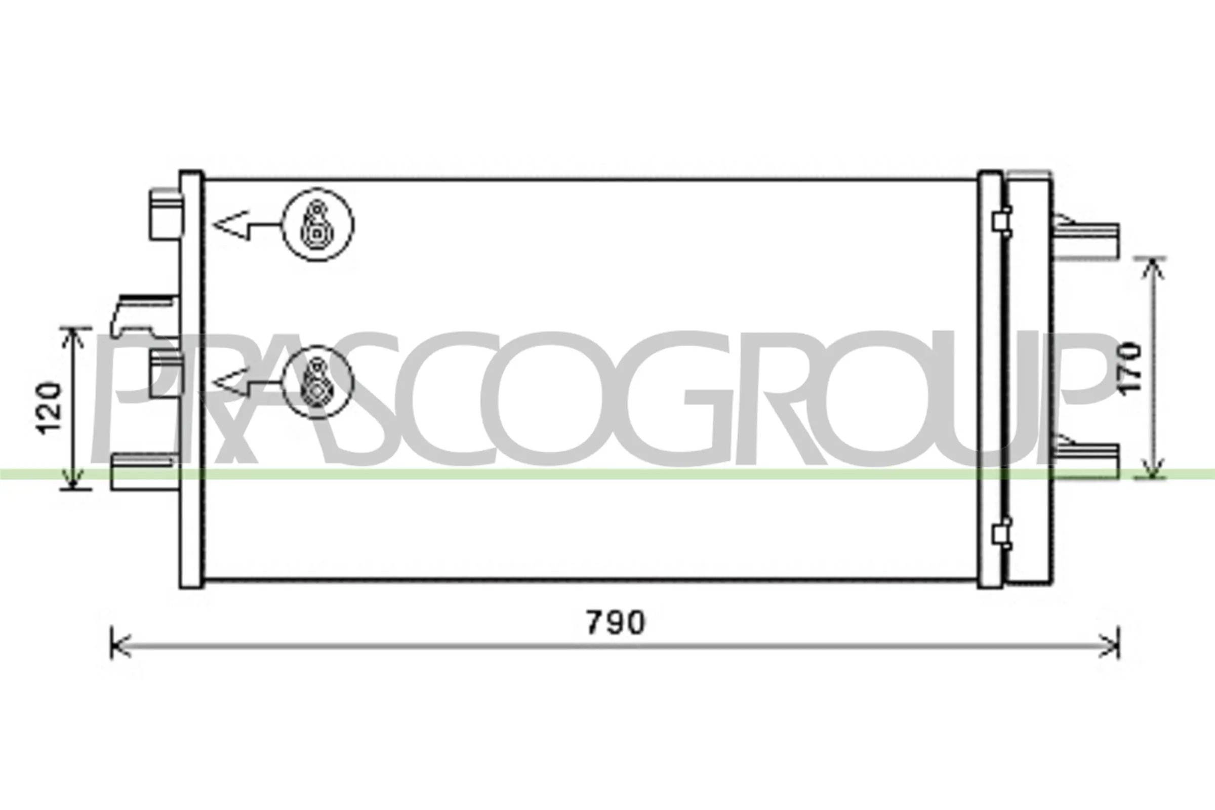  Radiador de aparelho de ar condicionado Mini Cooper hatchback (F55) (2014 - 2026) 
