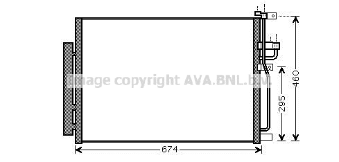 Radiador de aparelho de ar condicionado para Chevrolet Captiva I C100