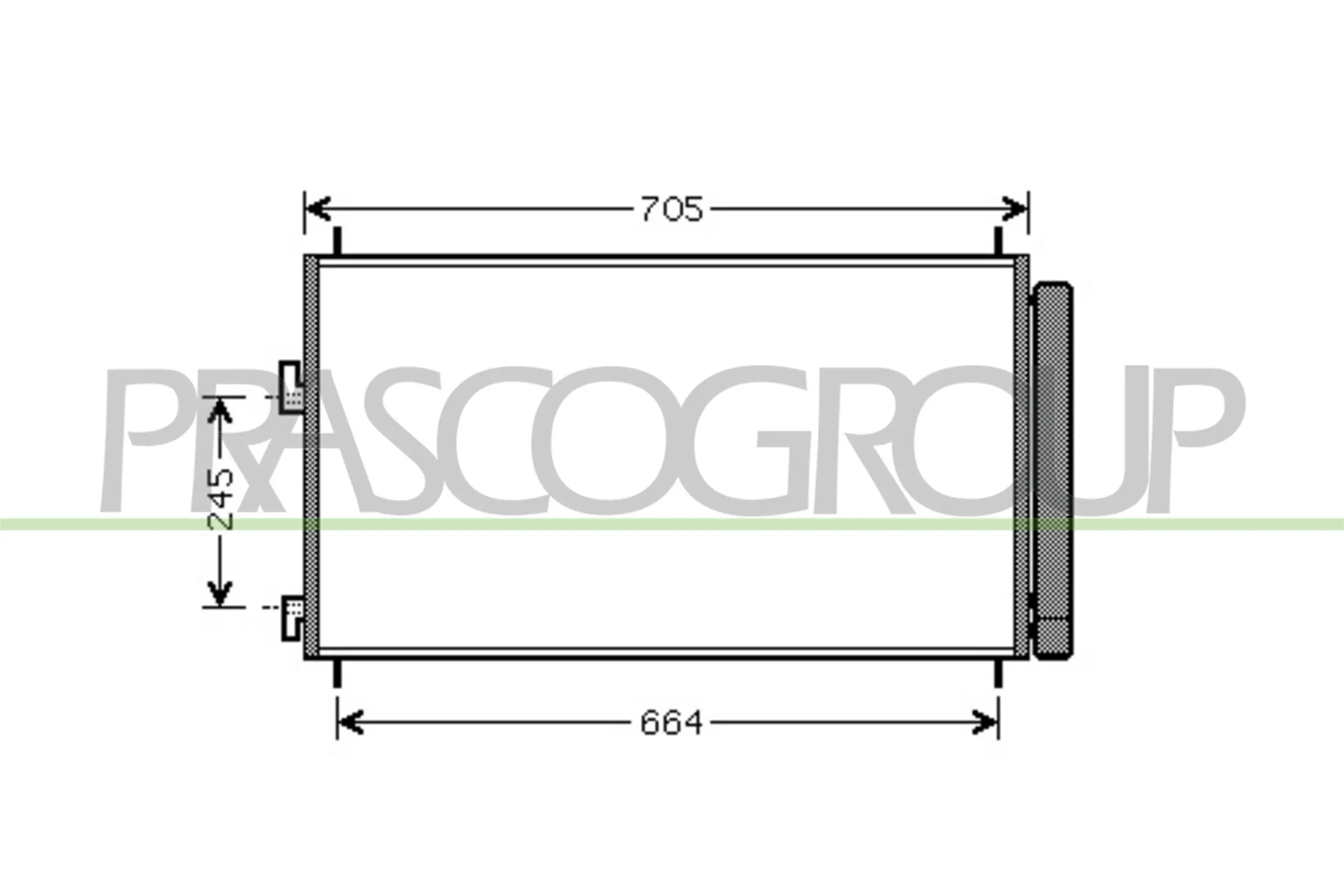 Radiador de aparelho de ar condicionado para Toyota RAV4 III A3