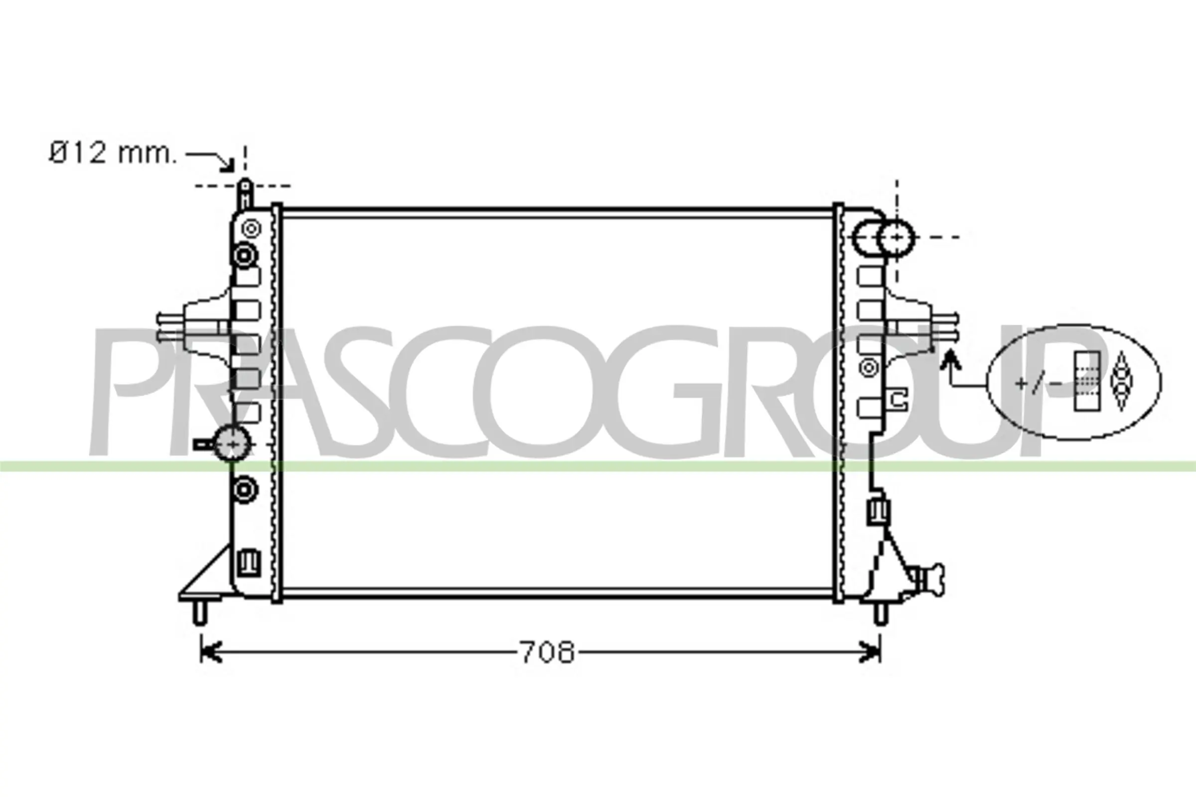 Radiador de esfriamento de motor Frig AIR 1073062