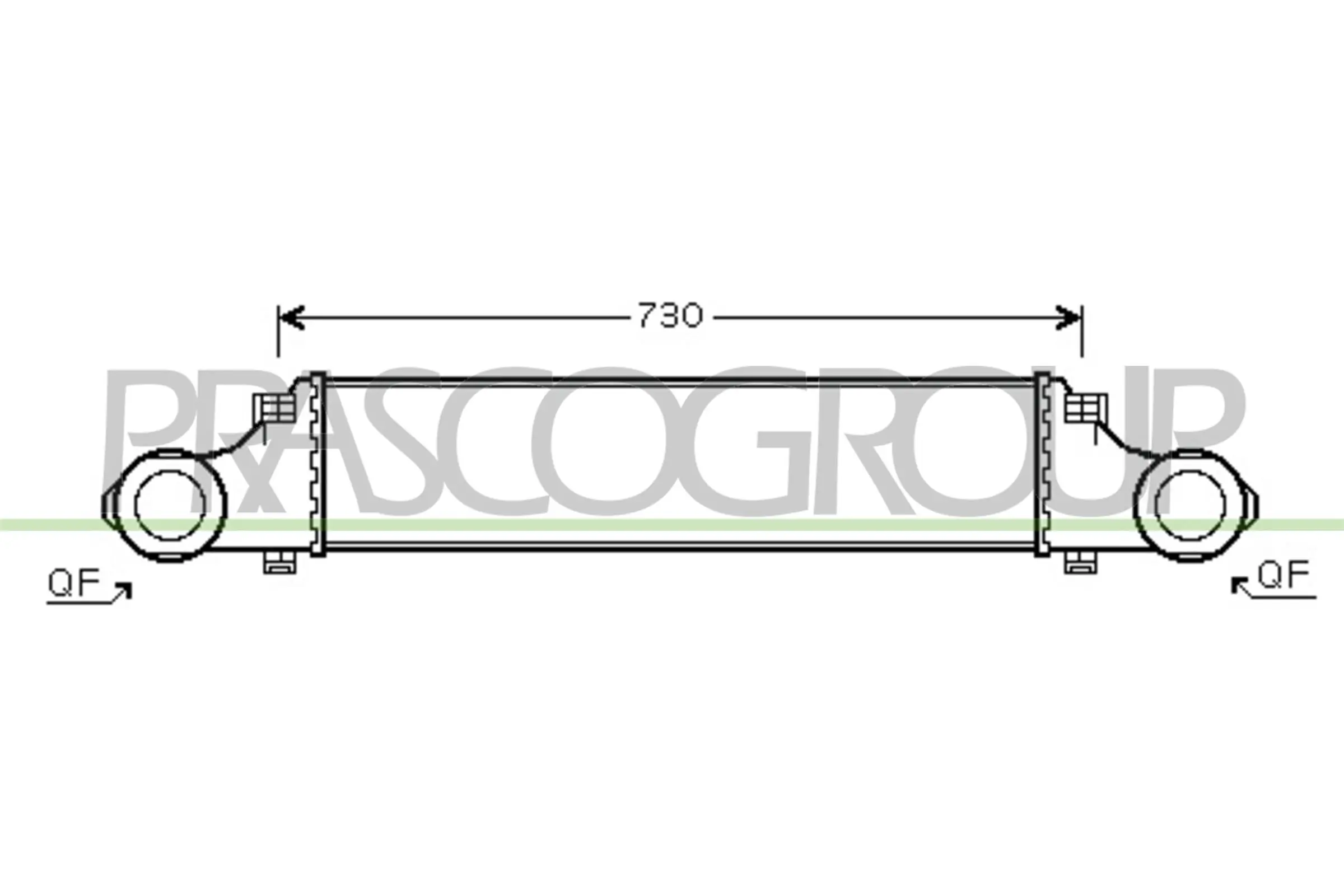  Radiador de intercooler Mercedes E sedan (W211) (2002 - 2008) 