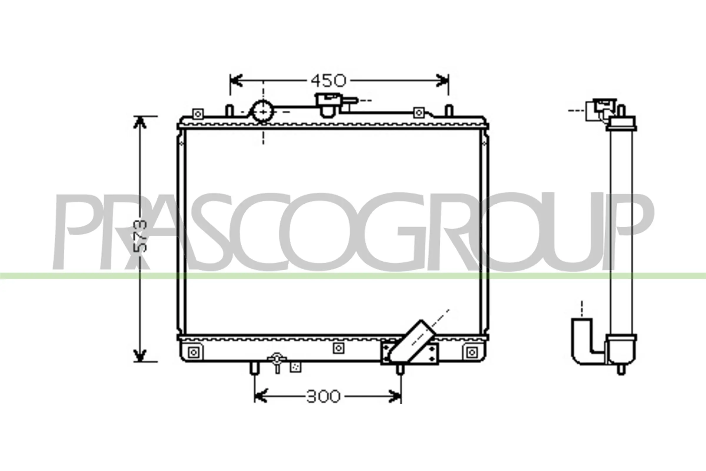 018M20 Jdeus Radiador de esfriamento de motor