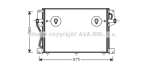 Radiador de aparelho de ar condicionado Volvo V70 I LV