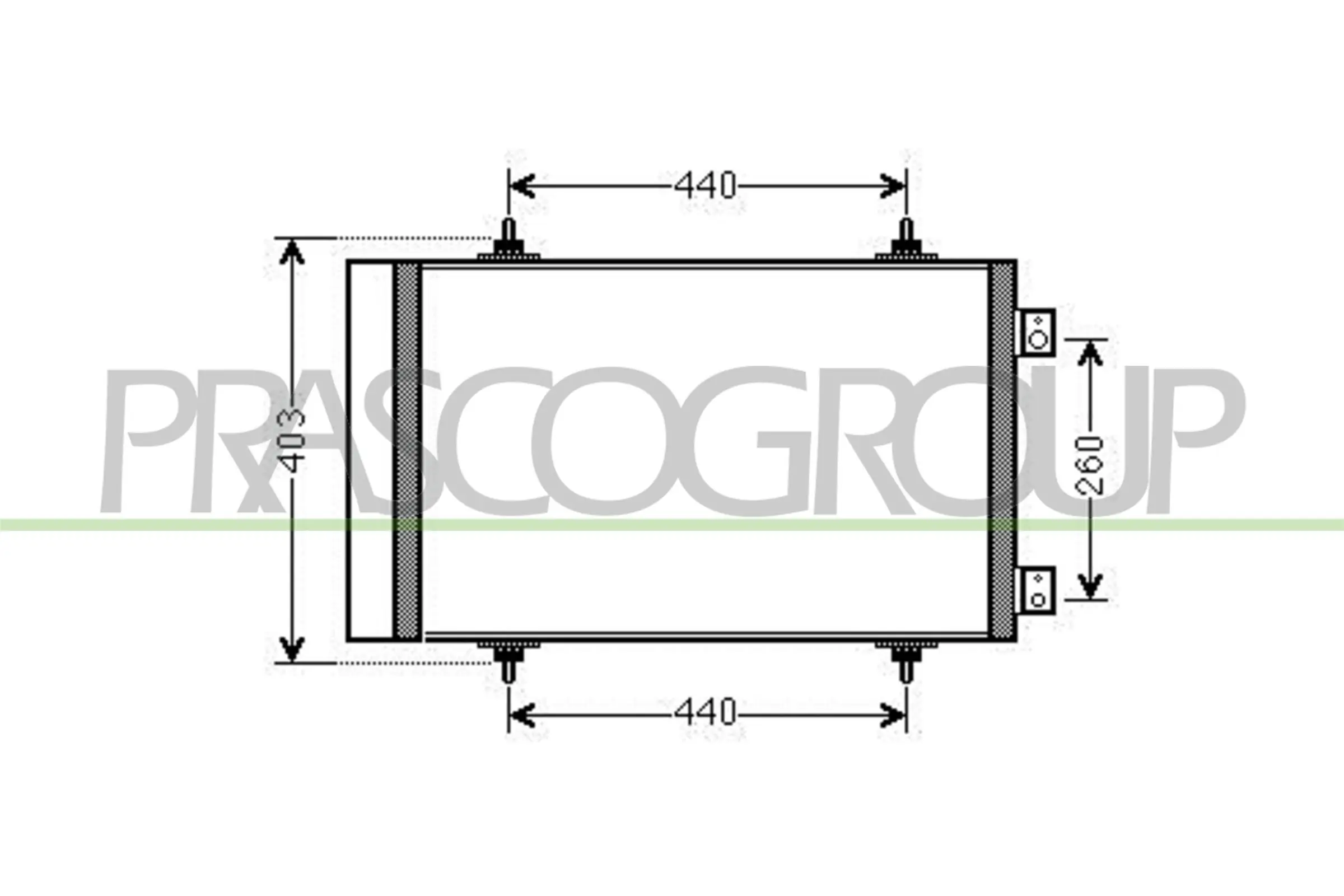 8660003646 Renault (RVI) Radiador de aparelho de ar condicionado