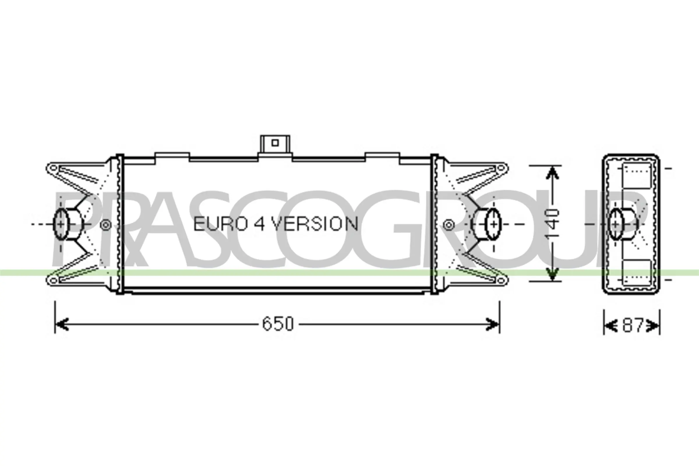  Radiador de intercooler Iveco Daily III сaixa (1999 - 2006) III