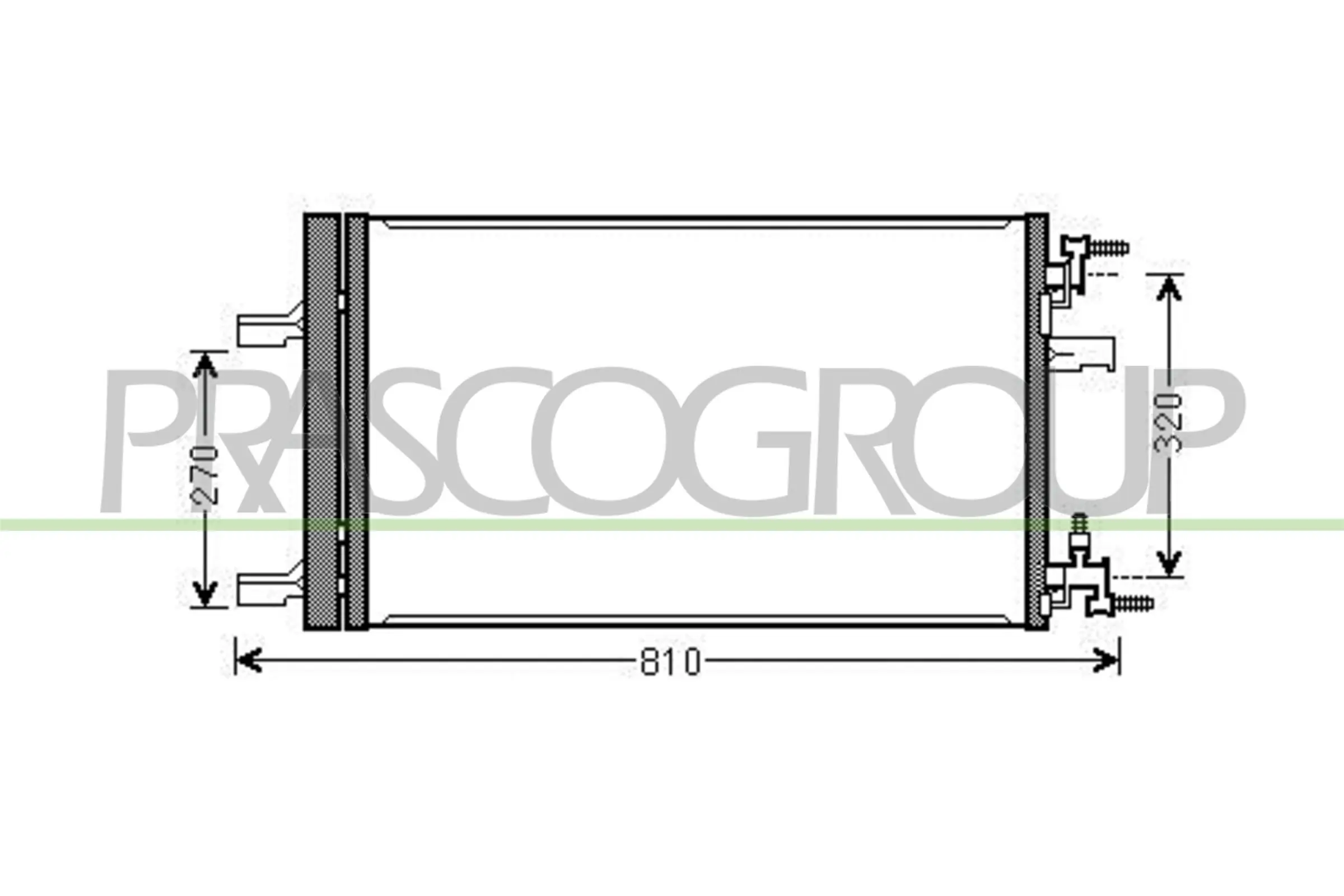 39140128 Peugeot/Citroen Radiador de aparelho de ar condicionado