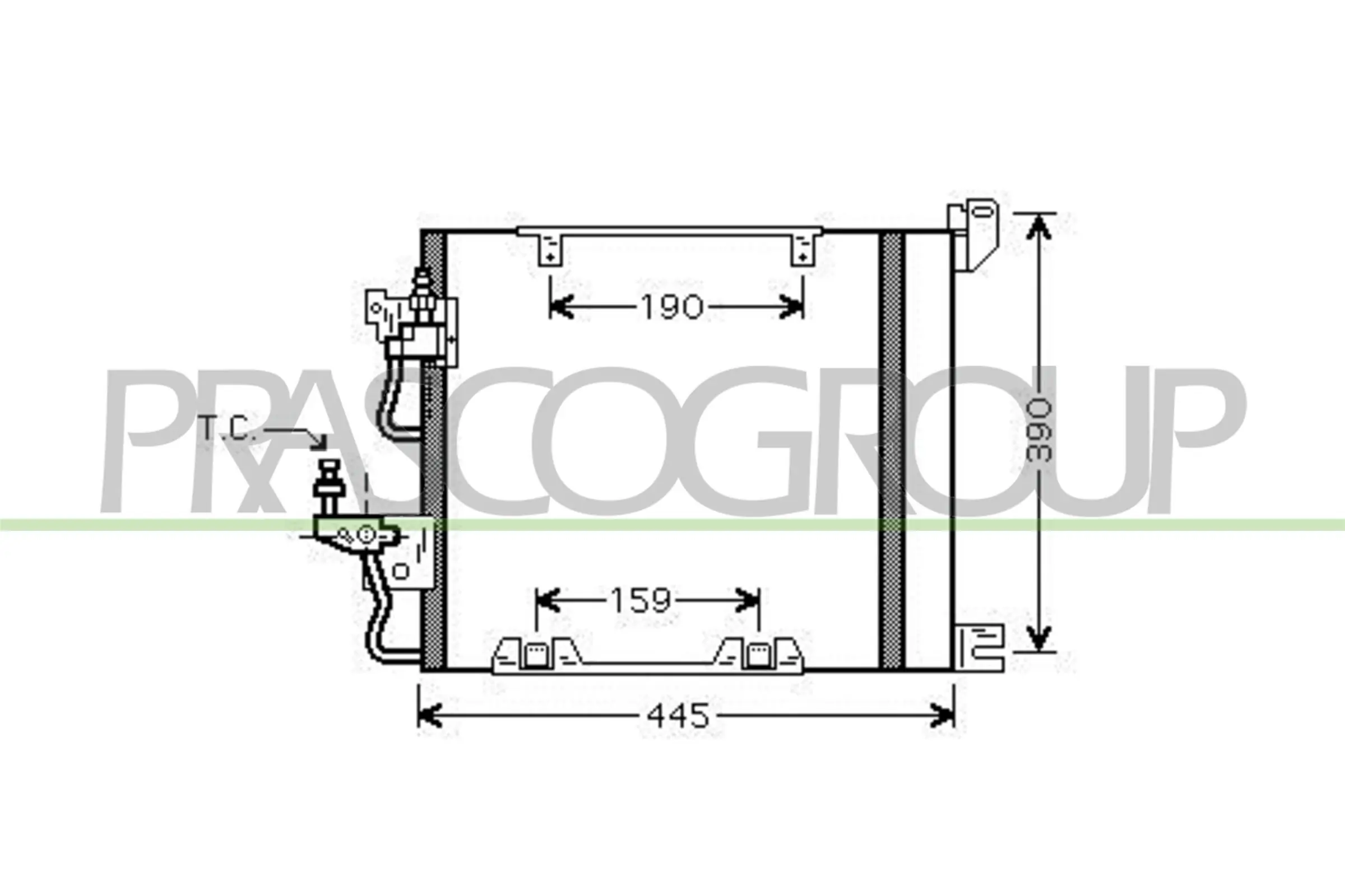 Radiador de aparelho de ar condicionado Opel Astra H L69