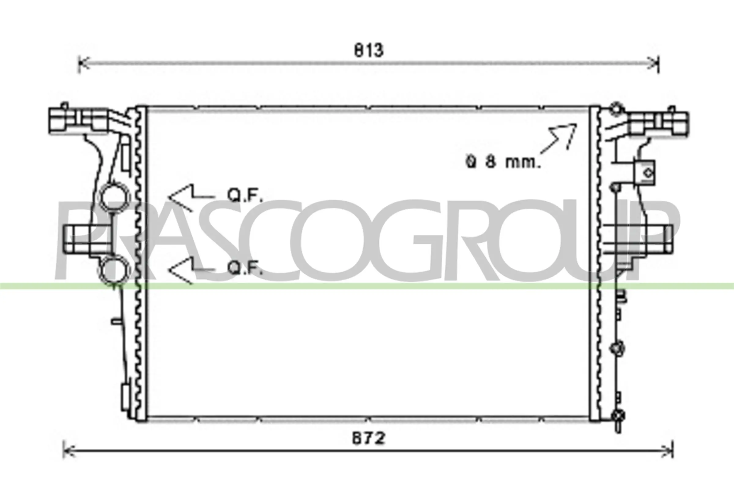  Radiador de esfriamento de motor Iveco Daily VI сaixa (2014 - 2026) VI