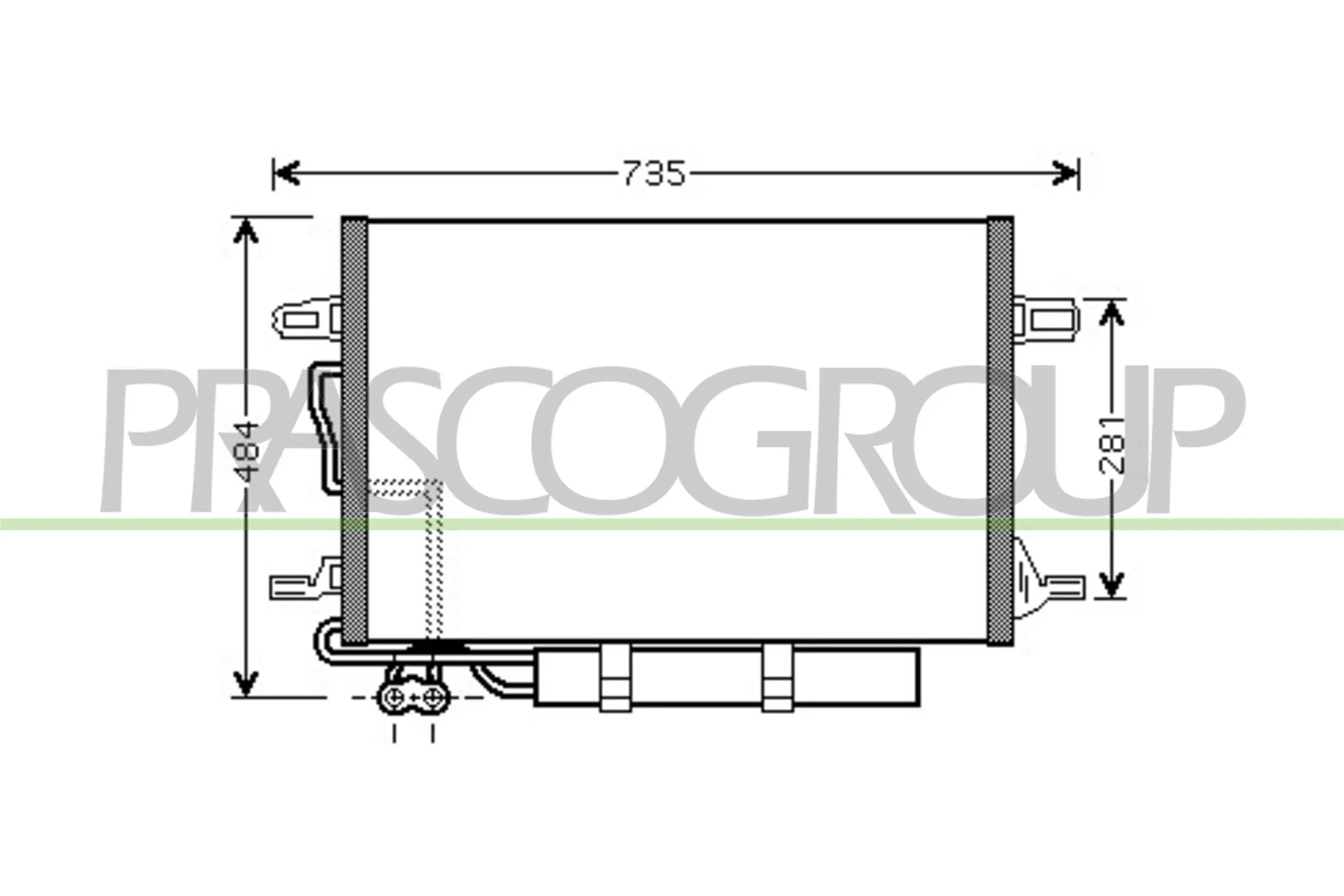 Radiador de aparelho de ar condicionado Mercedes E  W211