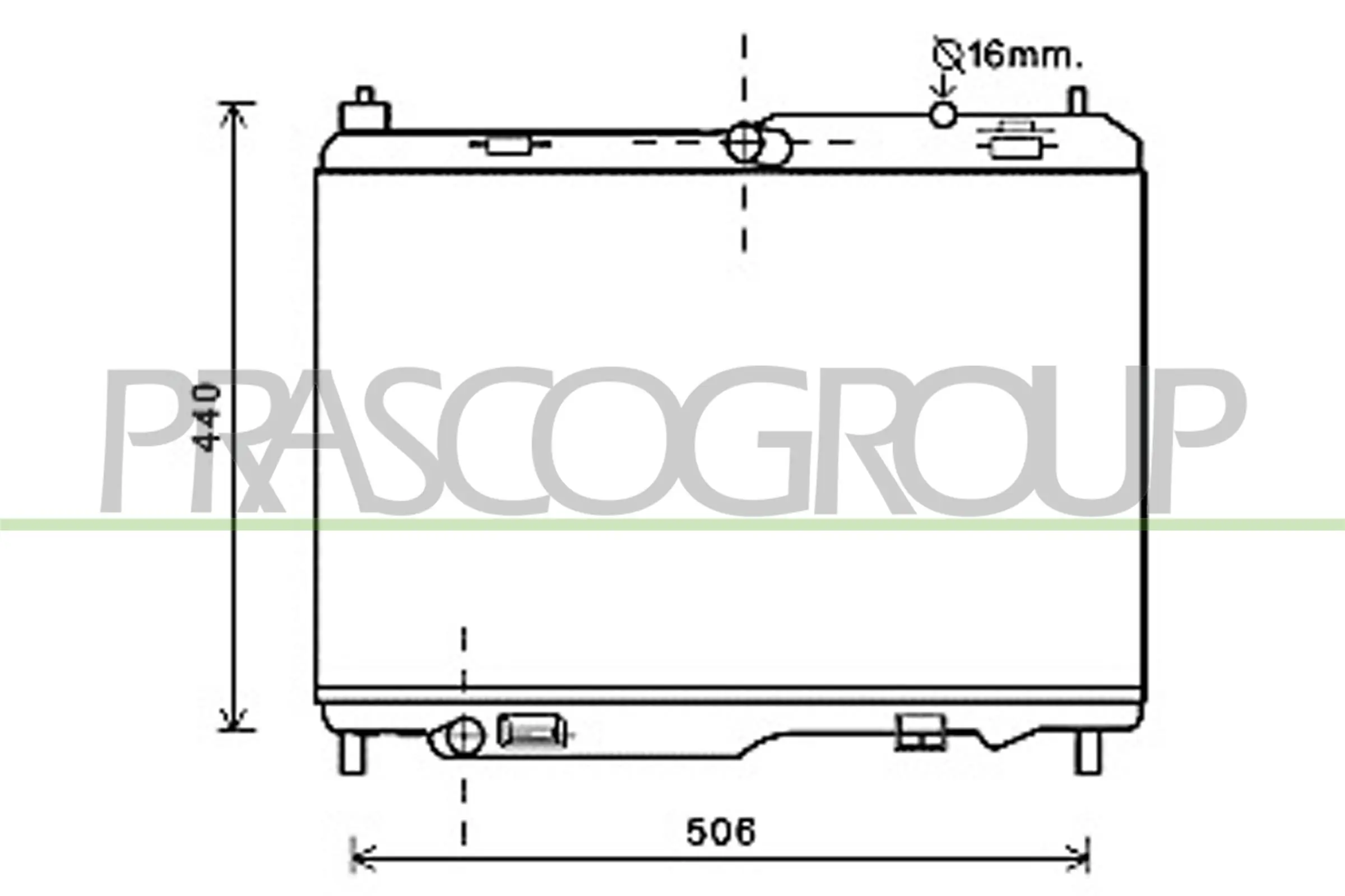 Radiador de esfriamento de motor Ford Ka  UK, FK