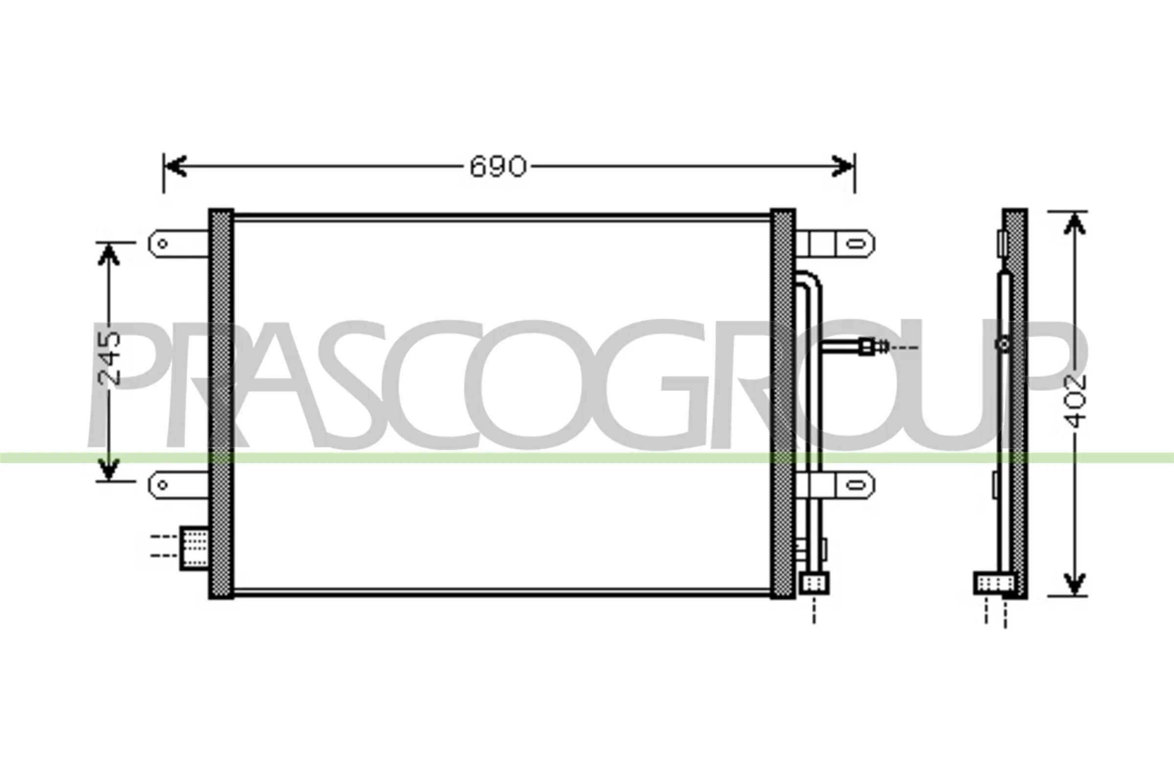 Compre M7010350 Jdeus Radiador de aparelho de ar condicionado