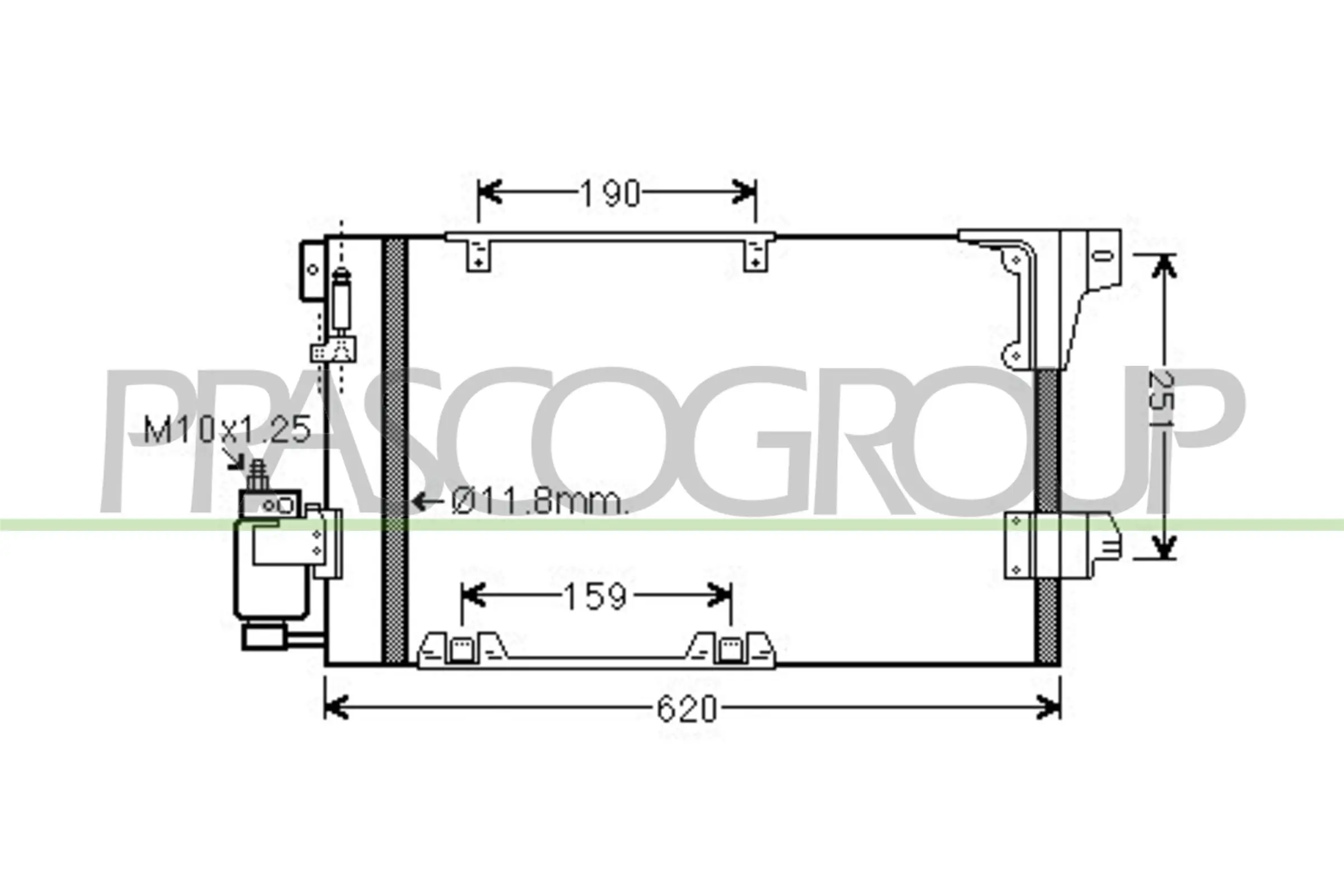 Radiador de aparelho de ar condicionado Peugeot/Citroen 95515191 preço, a partir de 106,24 USD