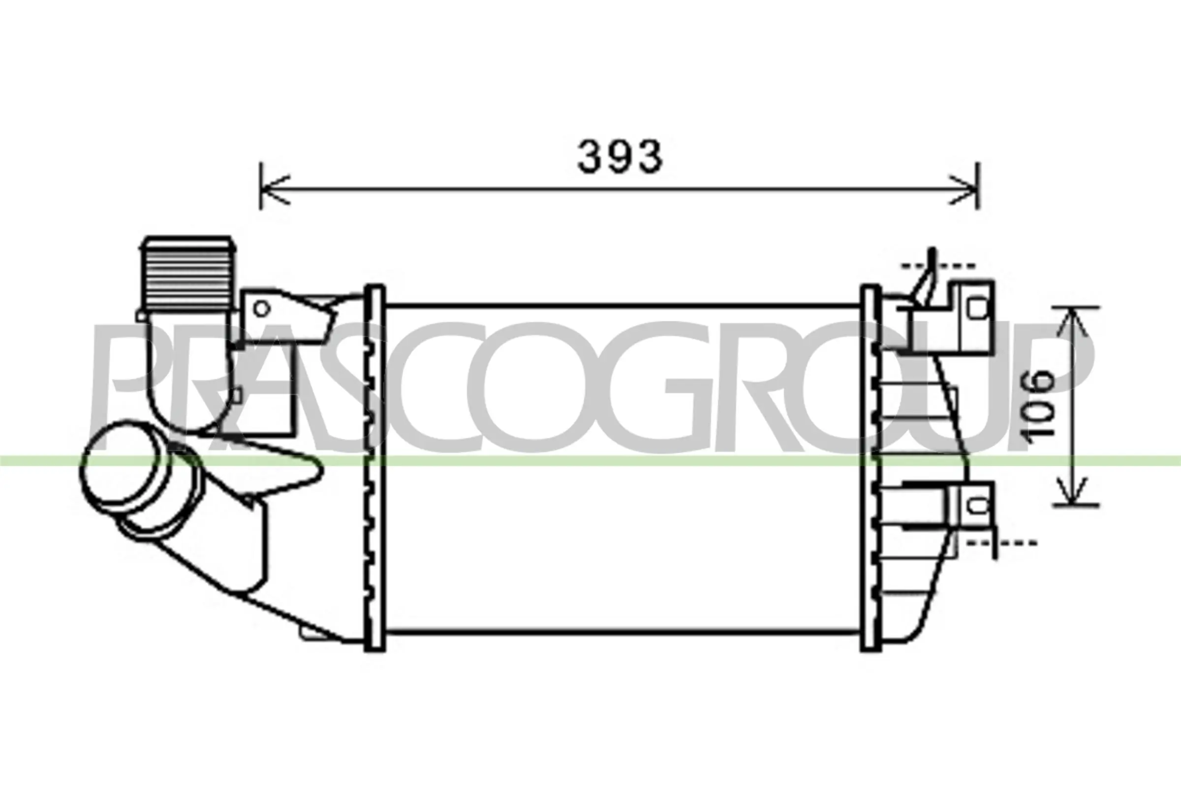  Radiador de intercooler Opel Astra H sedan (L69) (2004 - 2014) H