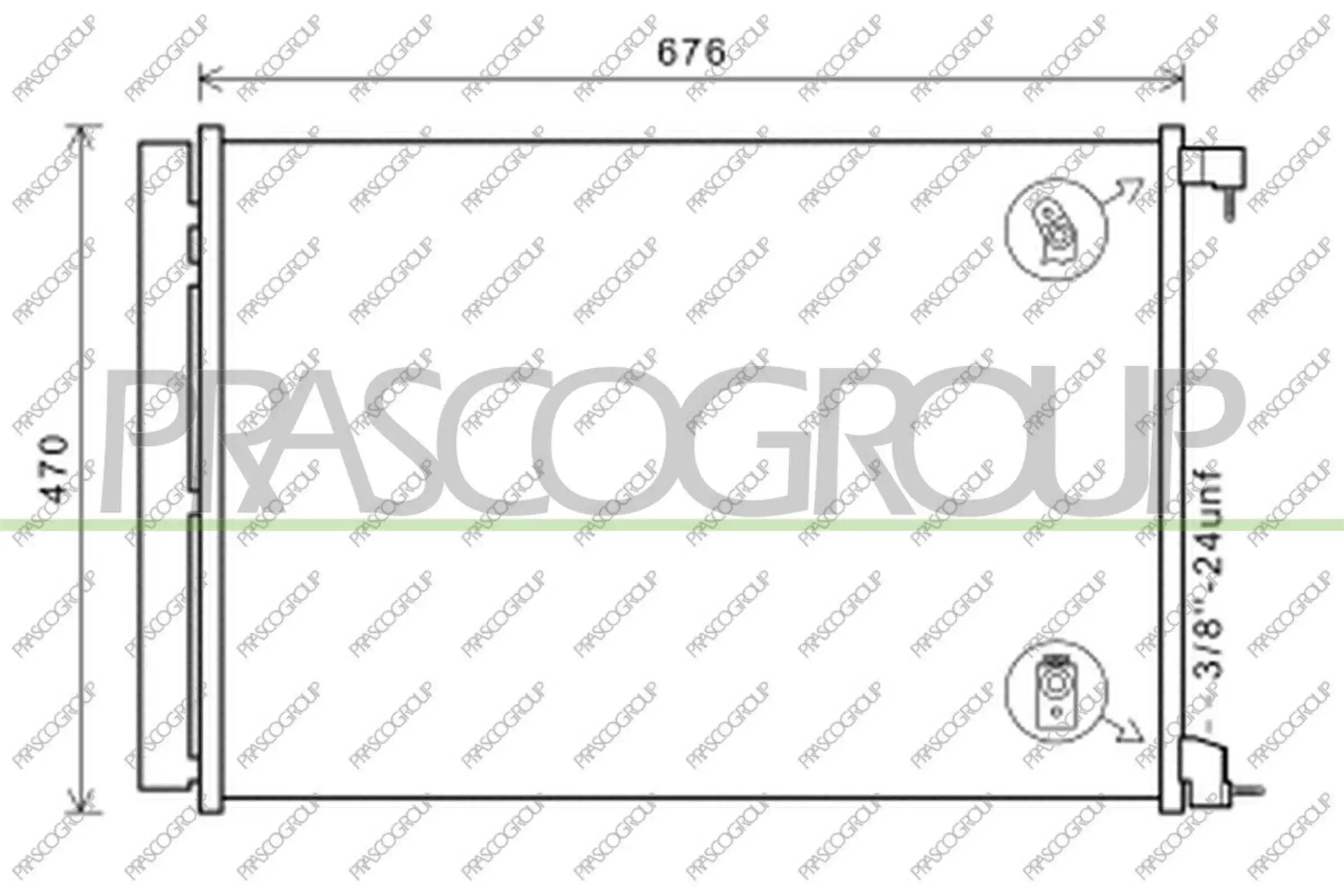 Radiador de aparelho de ar condicionado Mercedes GLC  X253