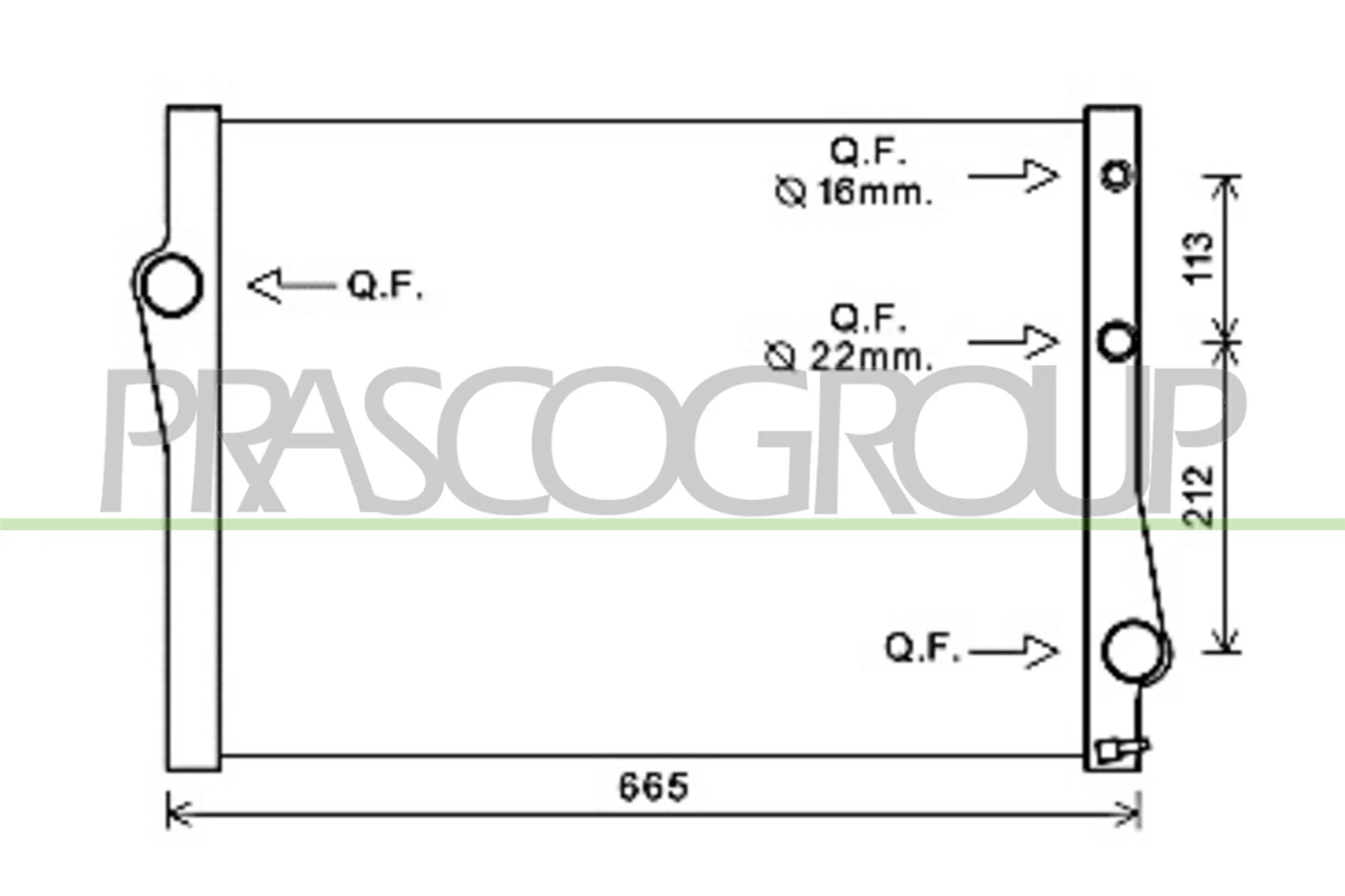 Radiador de esfriamento de motor para BMW X5  E70