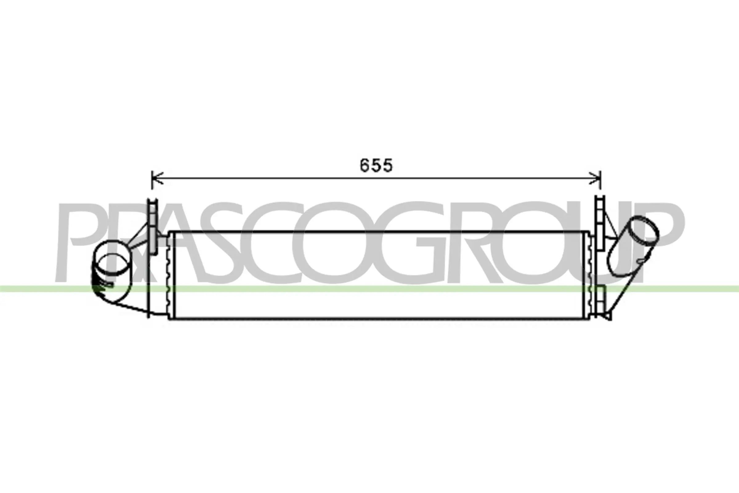 Radiador de intercooler Dacia Logan I LS