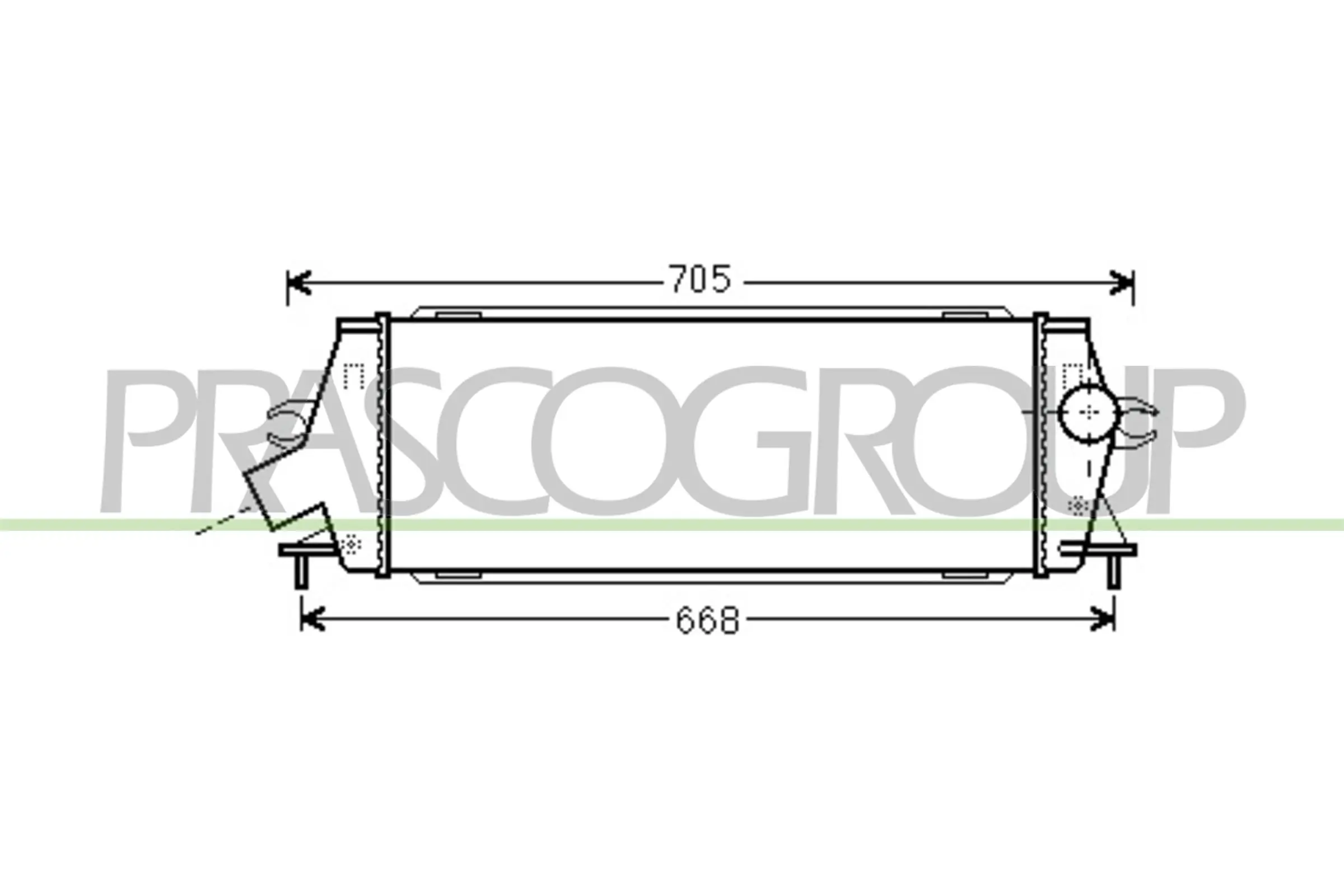  Radiador de intercooler Renault Trafic II сaixa (FL) (2001 - 2014) II