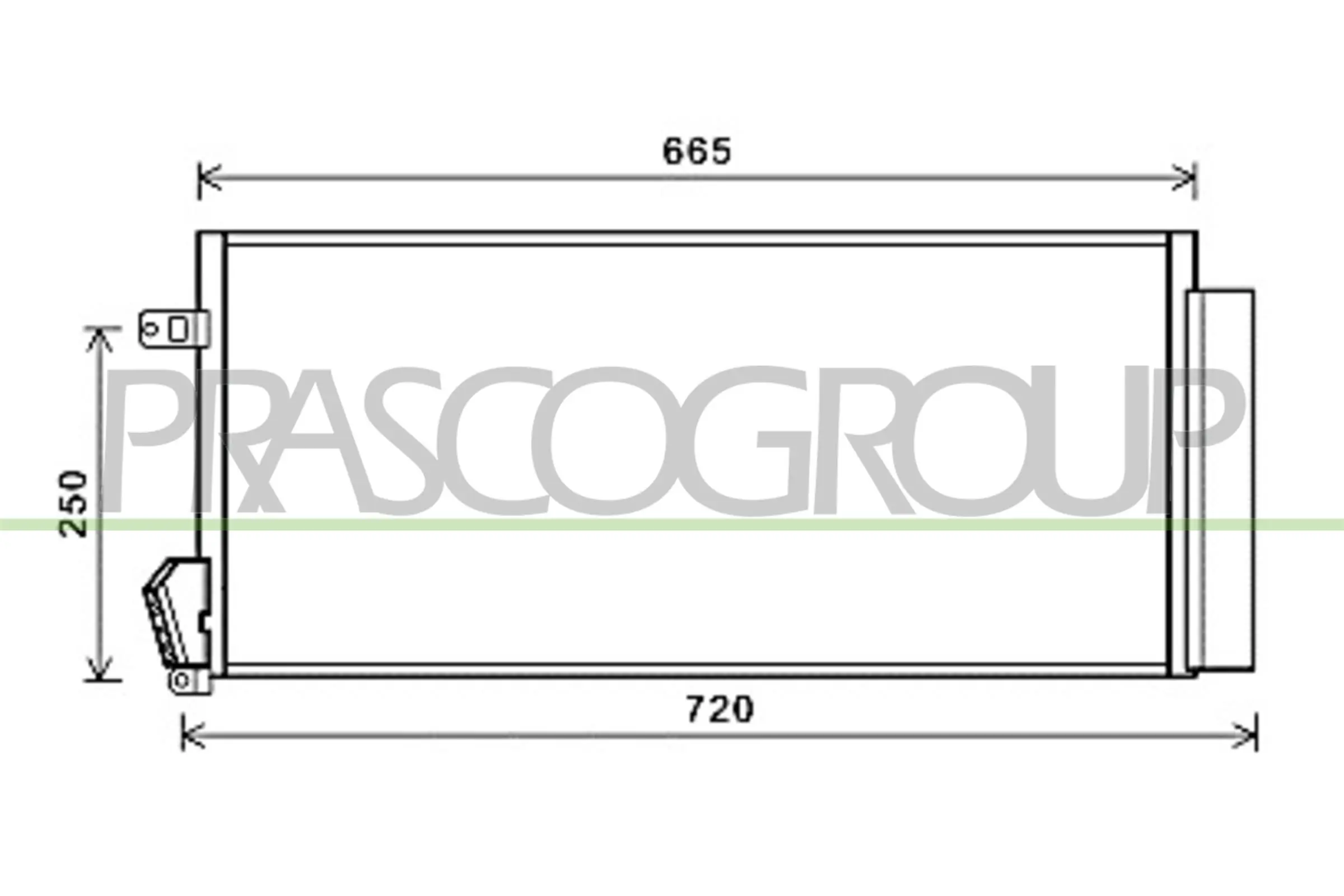 Radiador de aparelho de ar condicionado Fiat Doblo II сaixa (263) (2010 - 2022) II