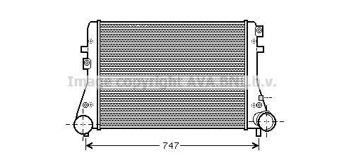 Radiador de intercooler Skoda SuperB II 3T4