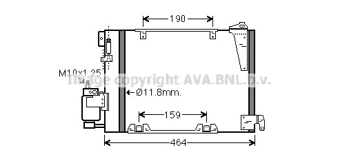 Radiador de aparelho de ar condicionado Opel Astra G F48, F08