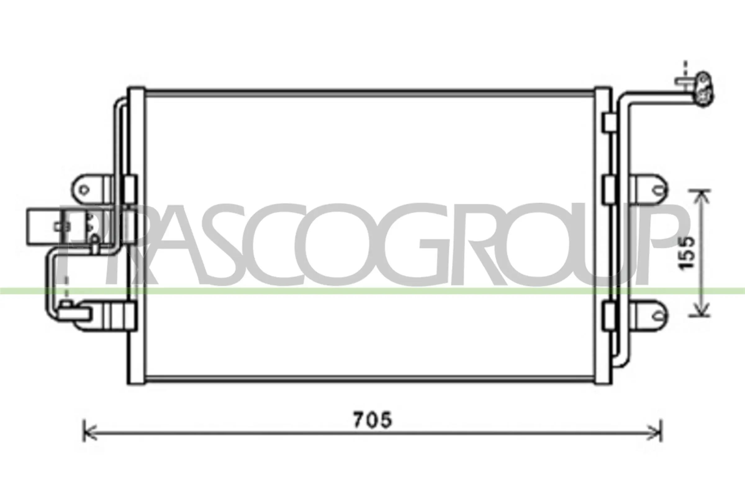 Radiador de aparelho de ar condicionado Skoda Octavia I A4 1U5