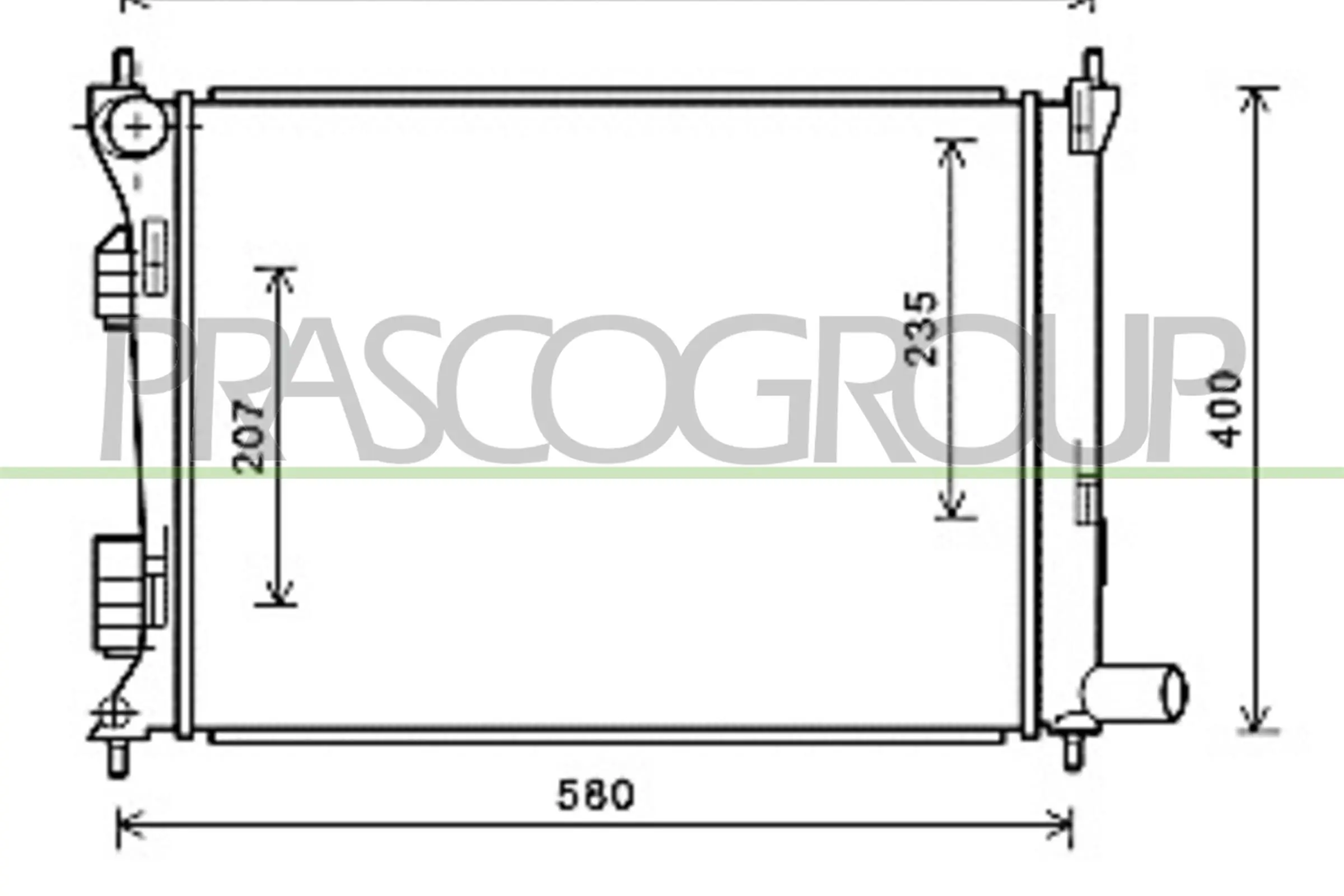Radiador de esfriamento de motor Jdeus M0540450 preço, a partir de 112,43 USD