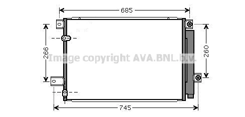 Radiador de aparelho de ar condicionado Toyota Corolla VERSO R10