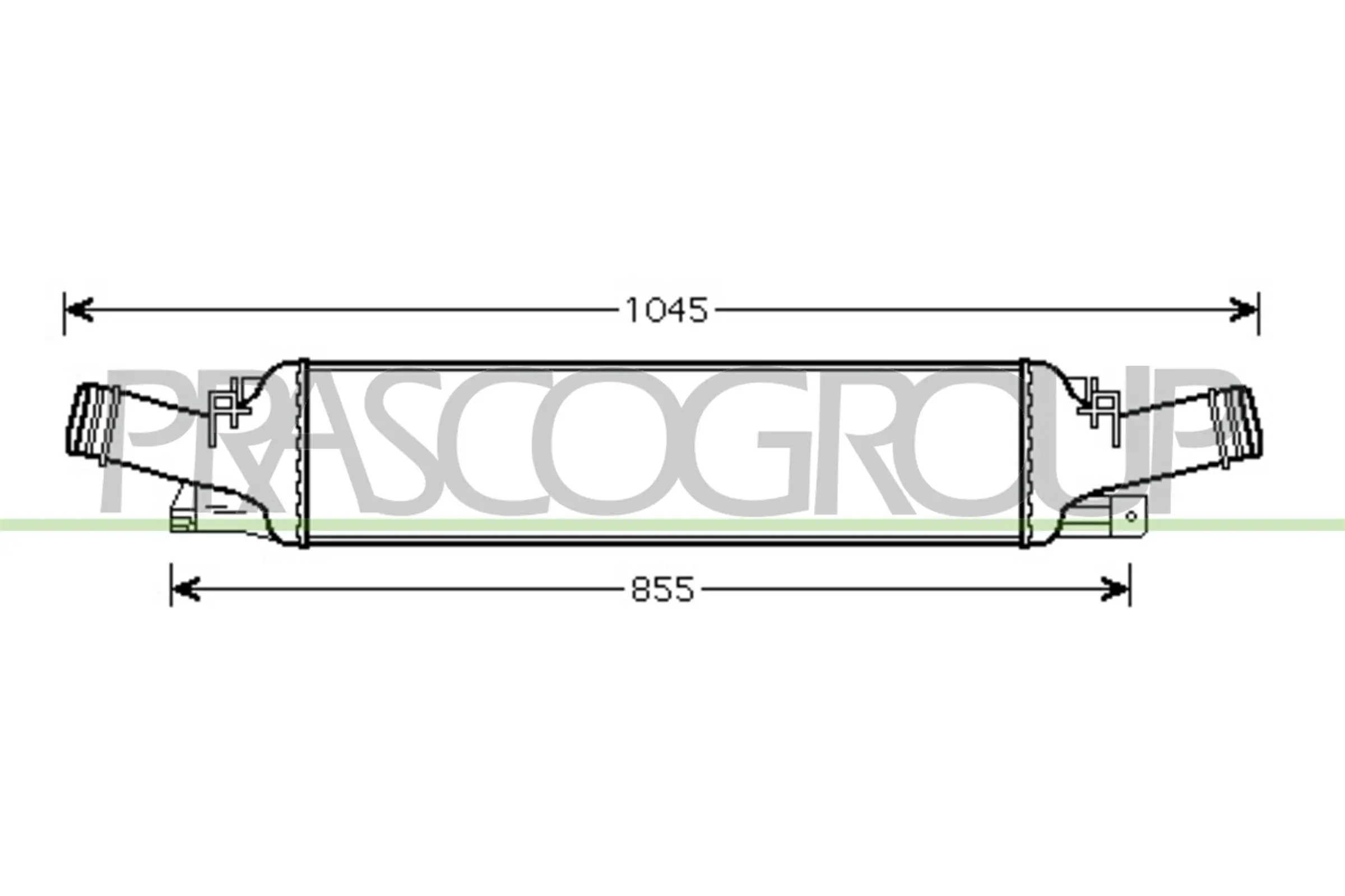 0030180011 Depo/Loro/Abakus Radiador de intercooler