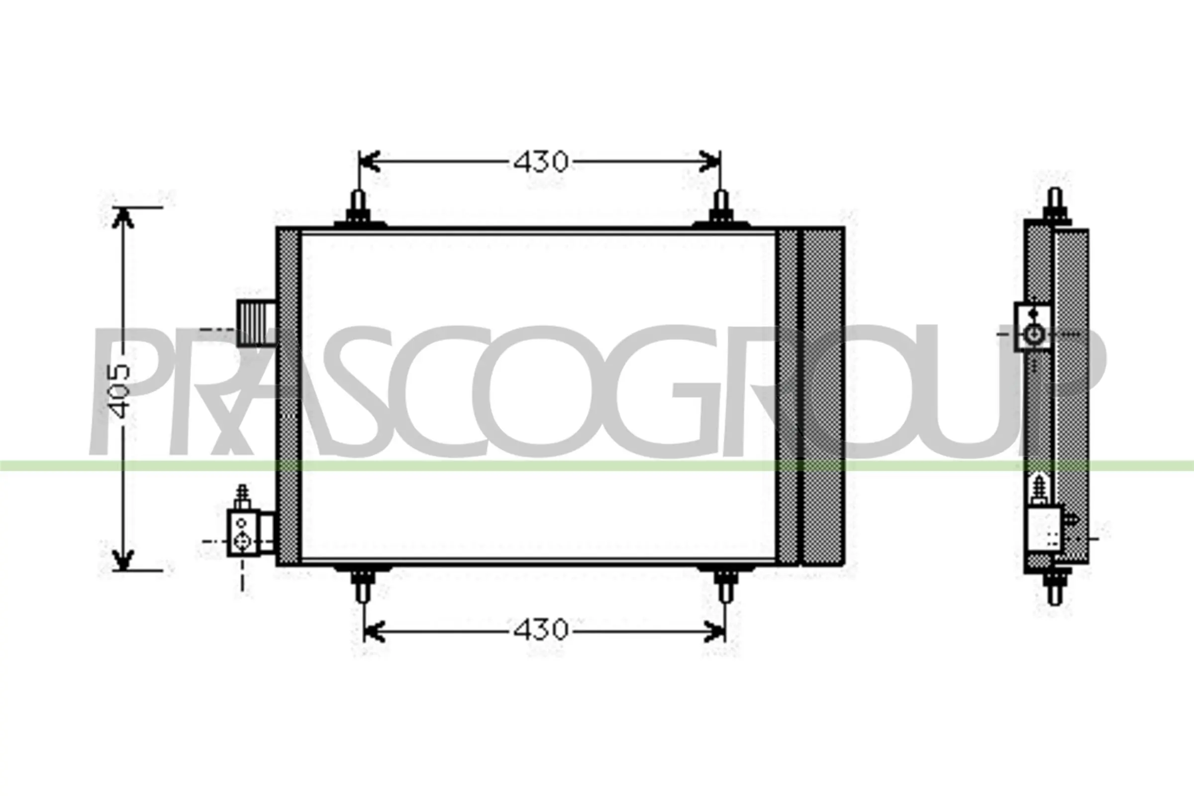 Radiador de aparelho de ar condicionado Citroen Berlingo  M