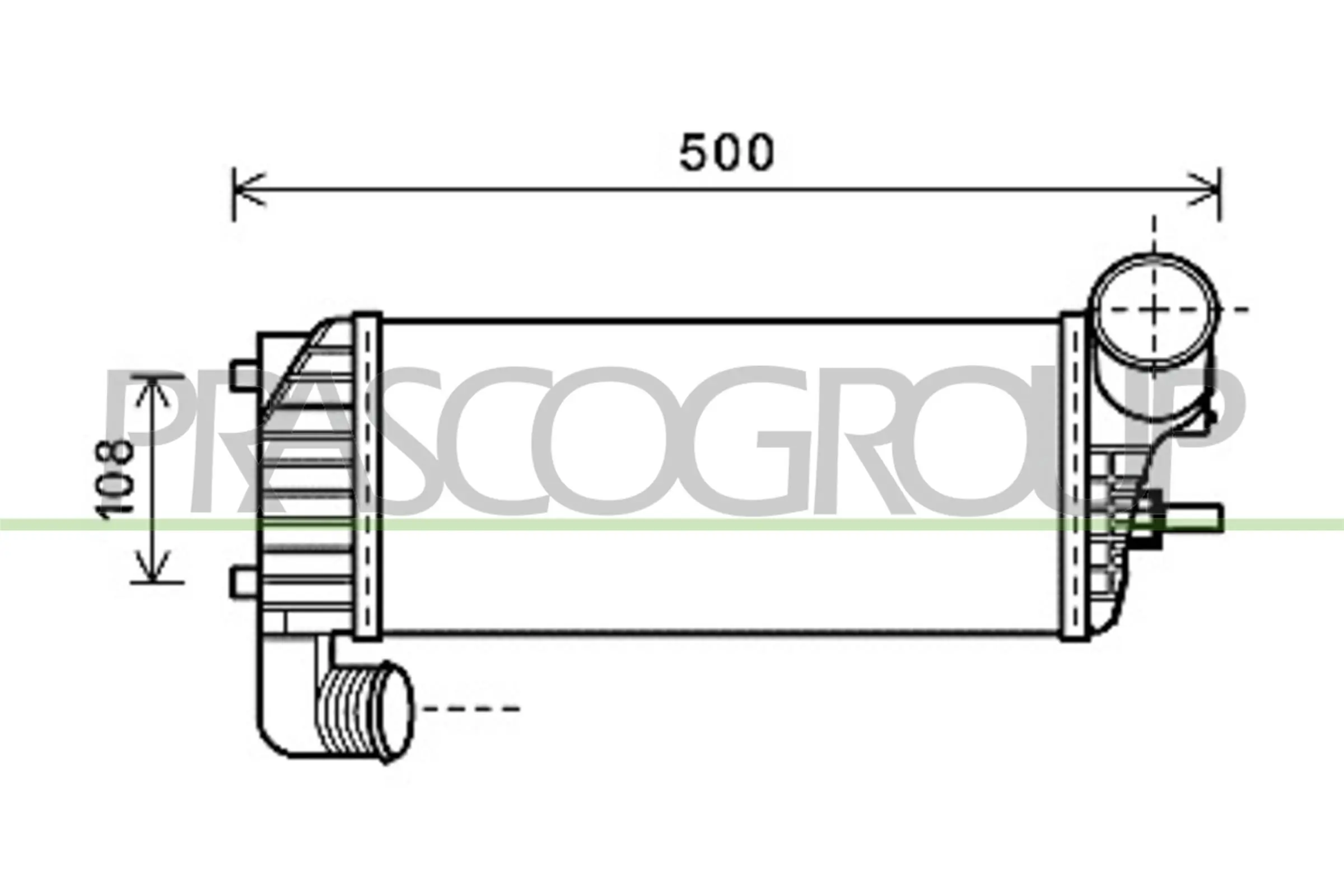 Compre MST544 Magneti Marelli Radiador de intercooler